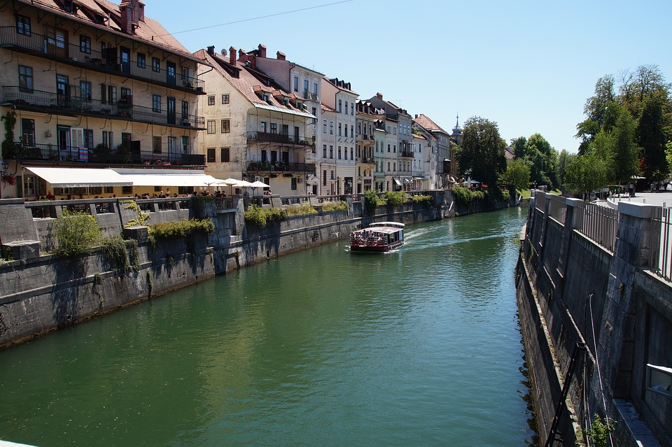 River Ljubljanica in Ljubljana