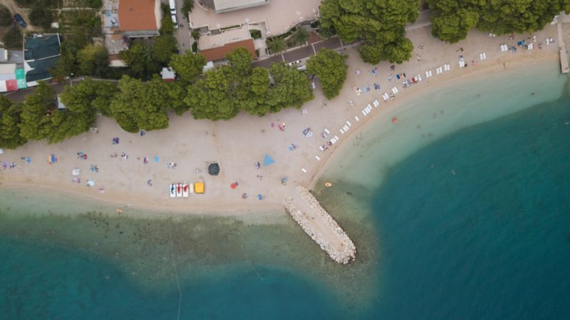 Baška Voda sandy and family beaches. Where to find the best one? Ranking of beaches in Baška Voda