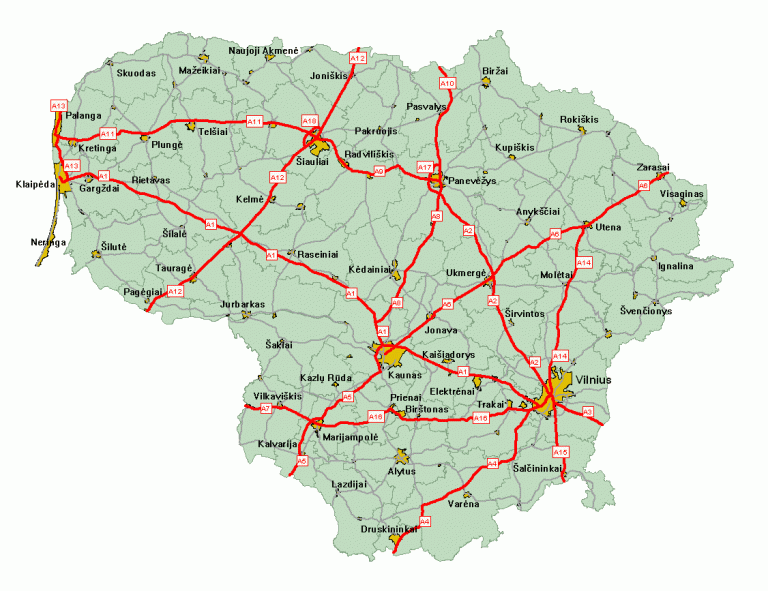 Highways in Lithuania / Road tolls, expressways and vignettes